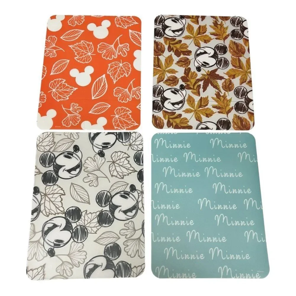 Disney Cutting Boards Mickey Mouse 4 Pack Fall Theme Flexible‎ NEW 11.5